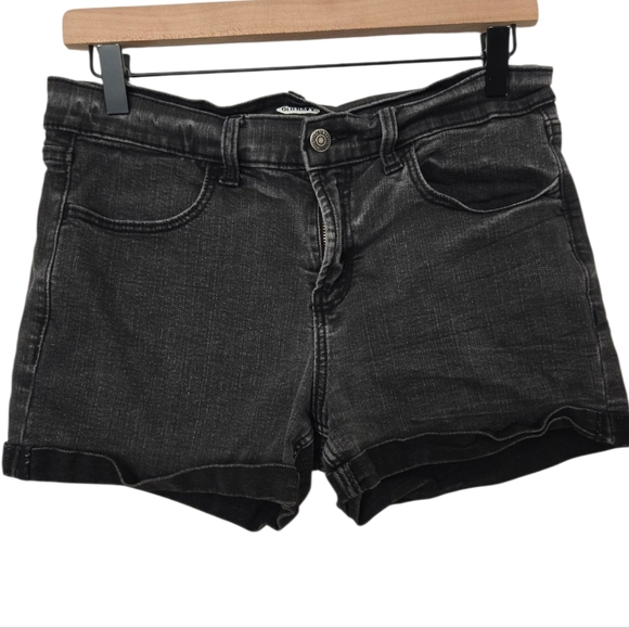 Old Navy Faded Black Jean Shorts Size 8 - Picture 1 of 4